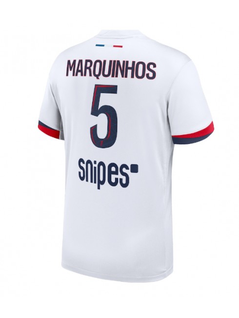 Muži Futbalové oblečenie Paris Saint-Germain Marquinhos #5 2025-26 Krátky Rukáv - Preč Muži Futbalové oblečenie Paris Saint-Germain Marquinhos #5 2025-26 Krátky Rukáv - Preč